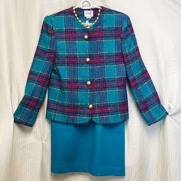 Koret Jackets & Blazers - 🍁Versatile two piece Teal colored Koret Blazer Jacket with Matching Skirt.